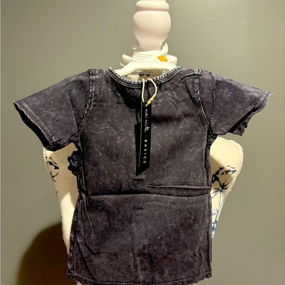 Miki Miette Gray Colored Baby Blouse ~ Size - 3 Months - Picture 3 of 6